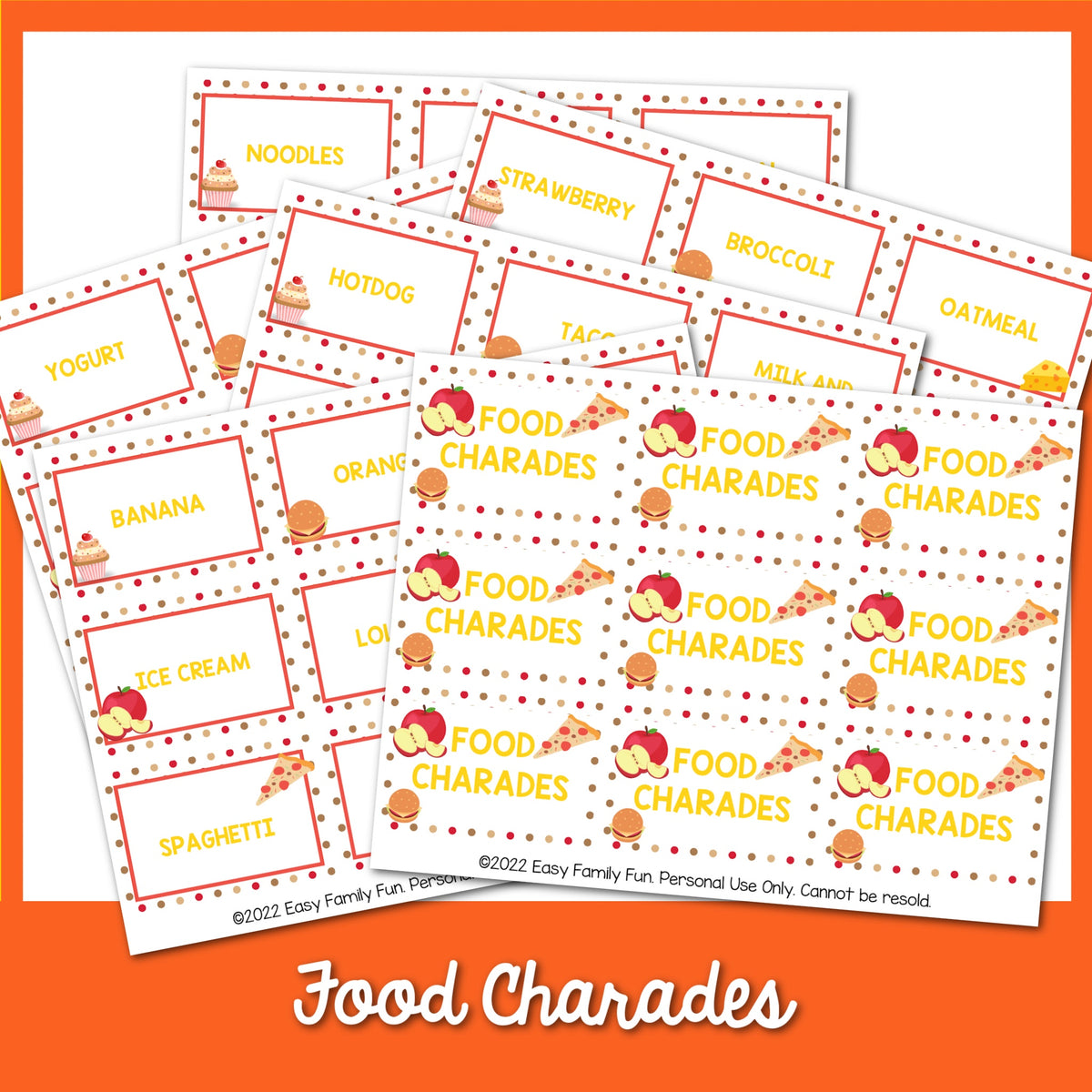 Food Charades Printable – MicheleTripple food-charades-printable-micheletripple