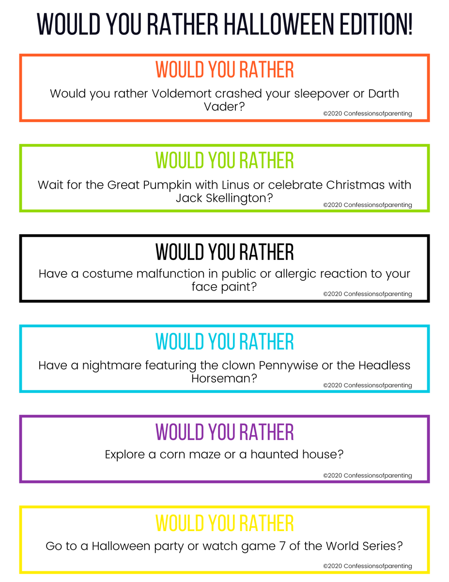 100-halloween-would-you-rather-questions-micheletripple for Halloween Would You Rather Free Printable 100 Halloween Would You Rather Questions – MicheleTripple for Halloween Would You Rather Free Printable