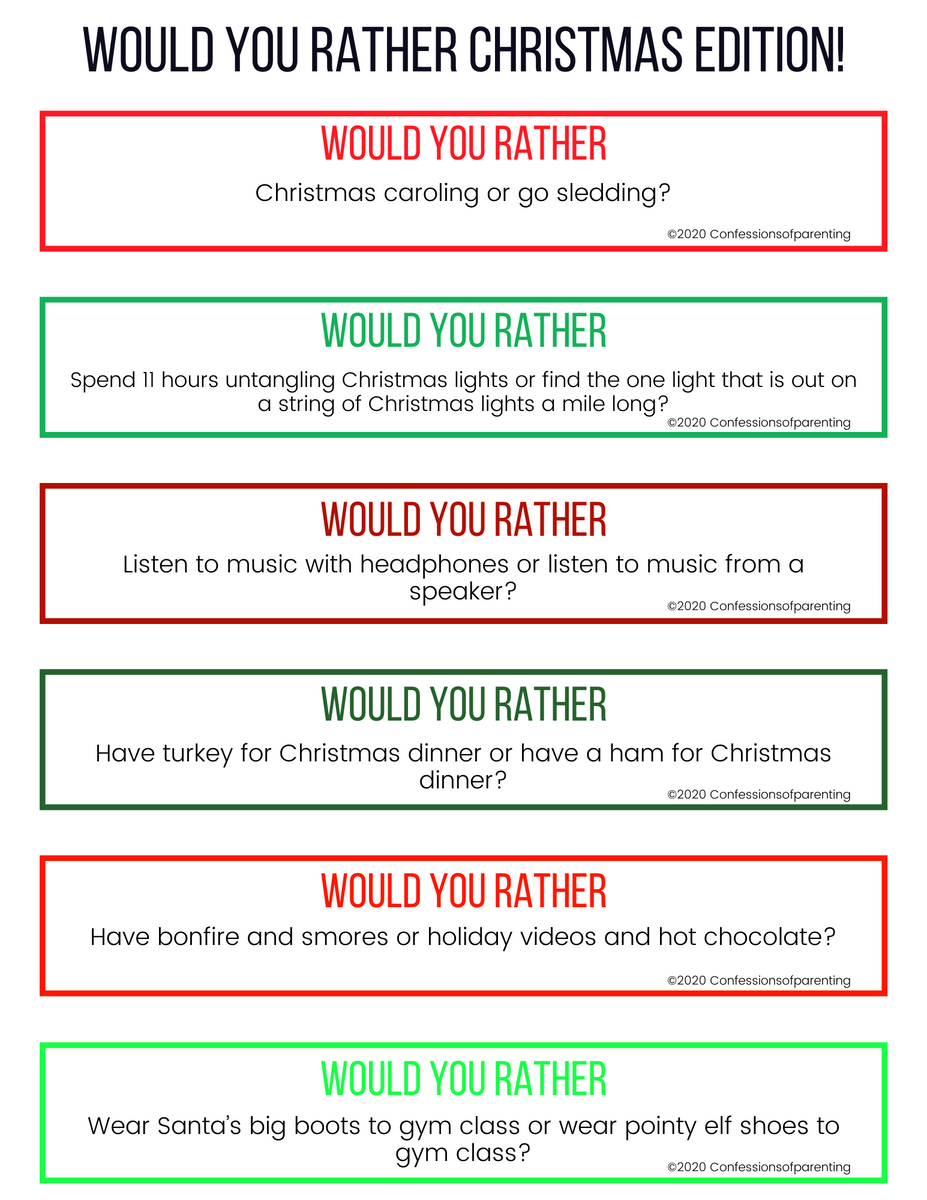 Would You Rather Questions- Christmas Edition – MicheleTripple would-you-rather-questions-christmas-edition-micheletripple