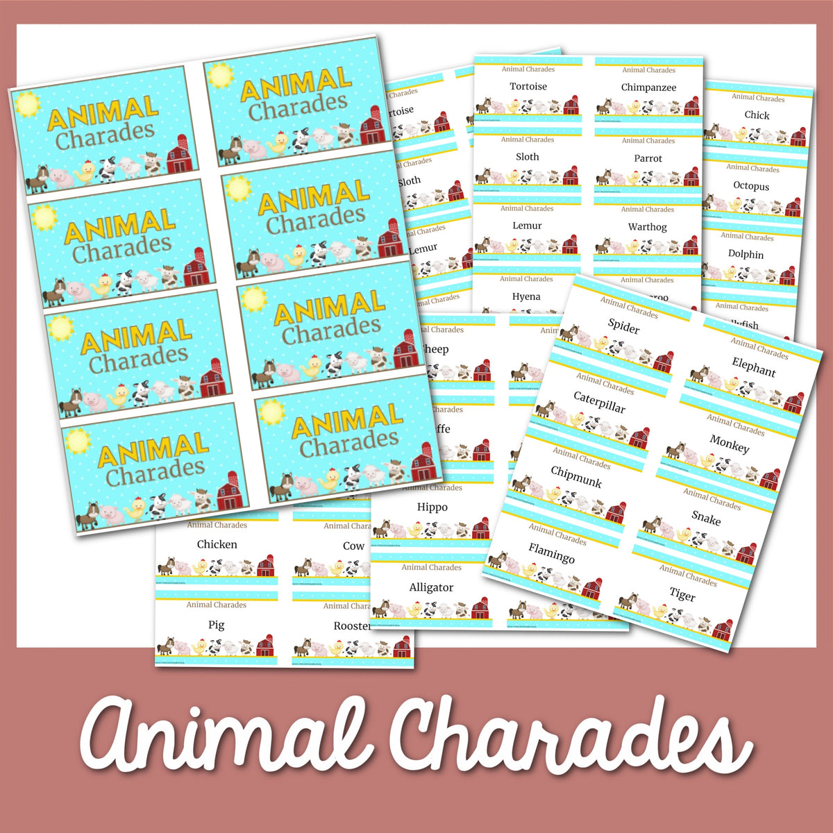 Animal Charades – MicheleTripple