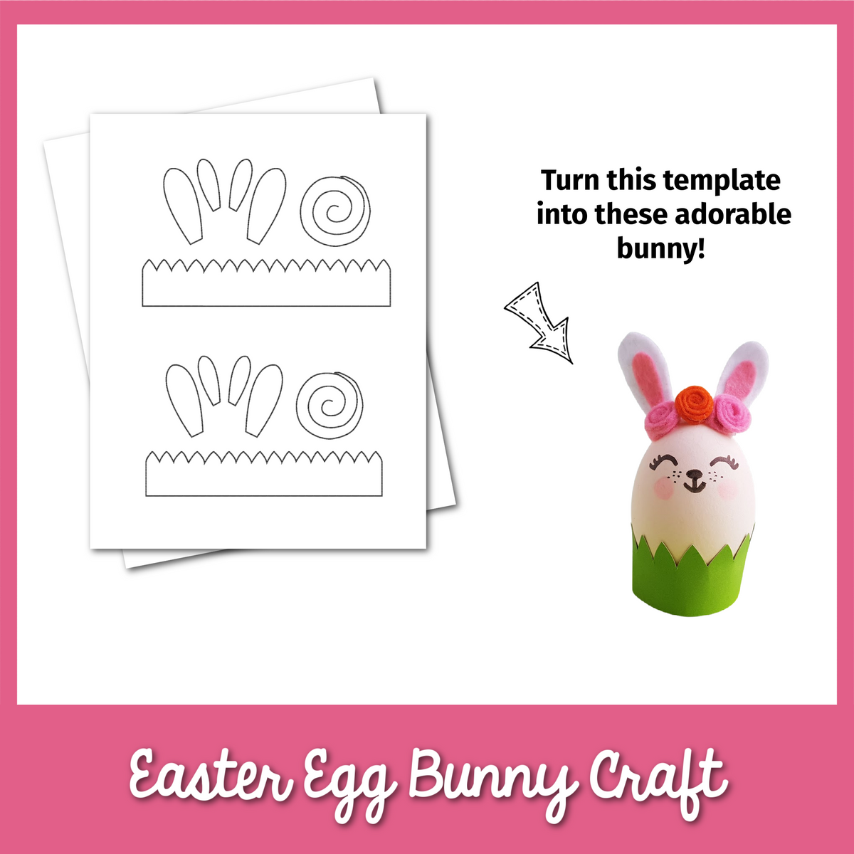 Easter Egg Bunny Craft – MicheleTripple
