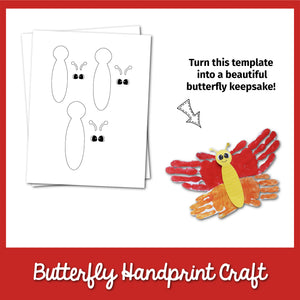 Butterfly Handprint Craft Template