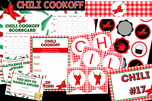 Chili Cook-off Party Kit