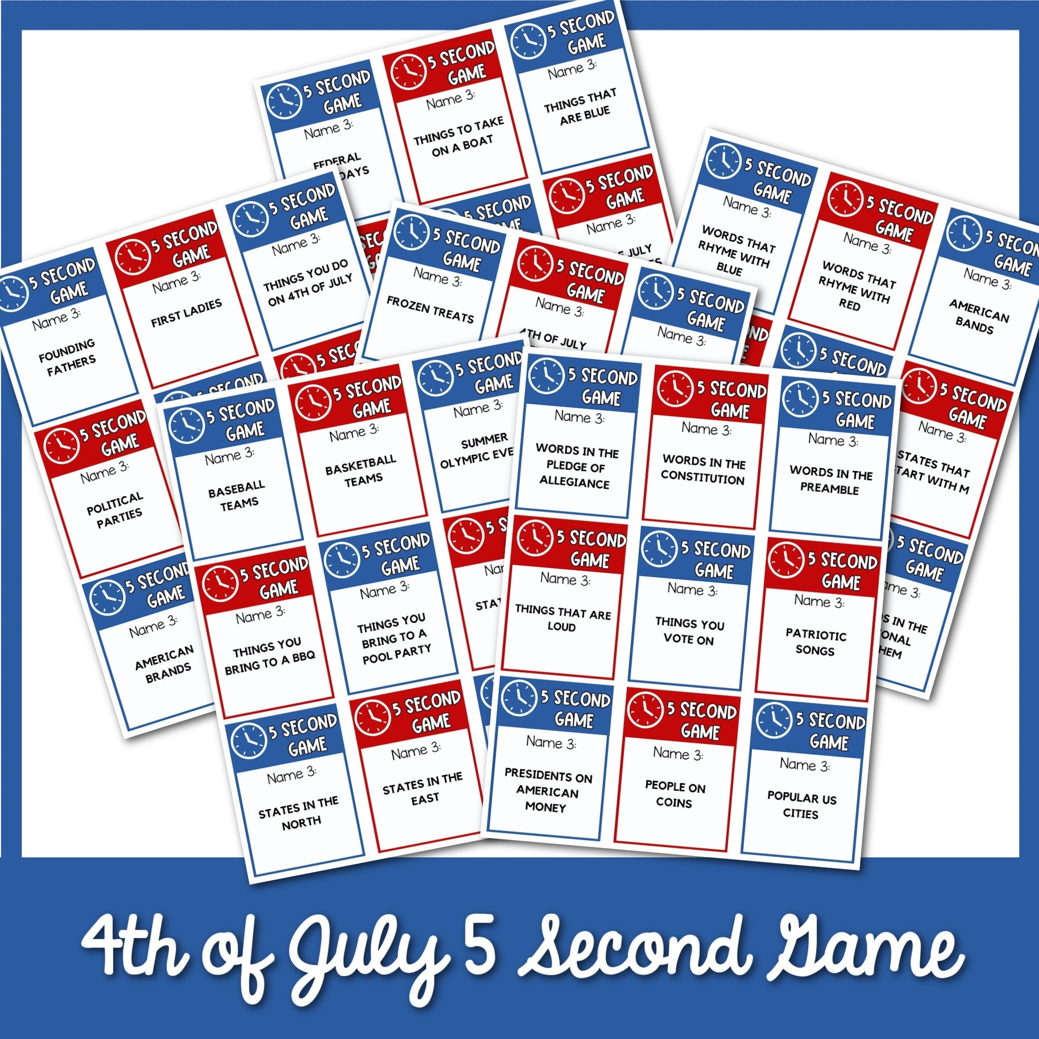 4th of July 5 Second Game