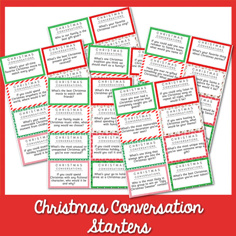 275 Printable Christmas Conversation Starters Cards