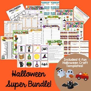 Halloween Activity Mega Bundle