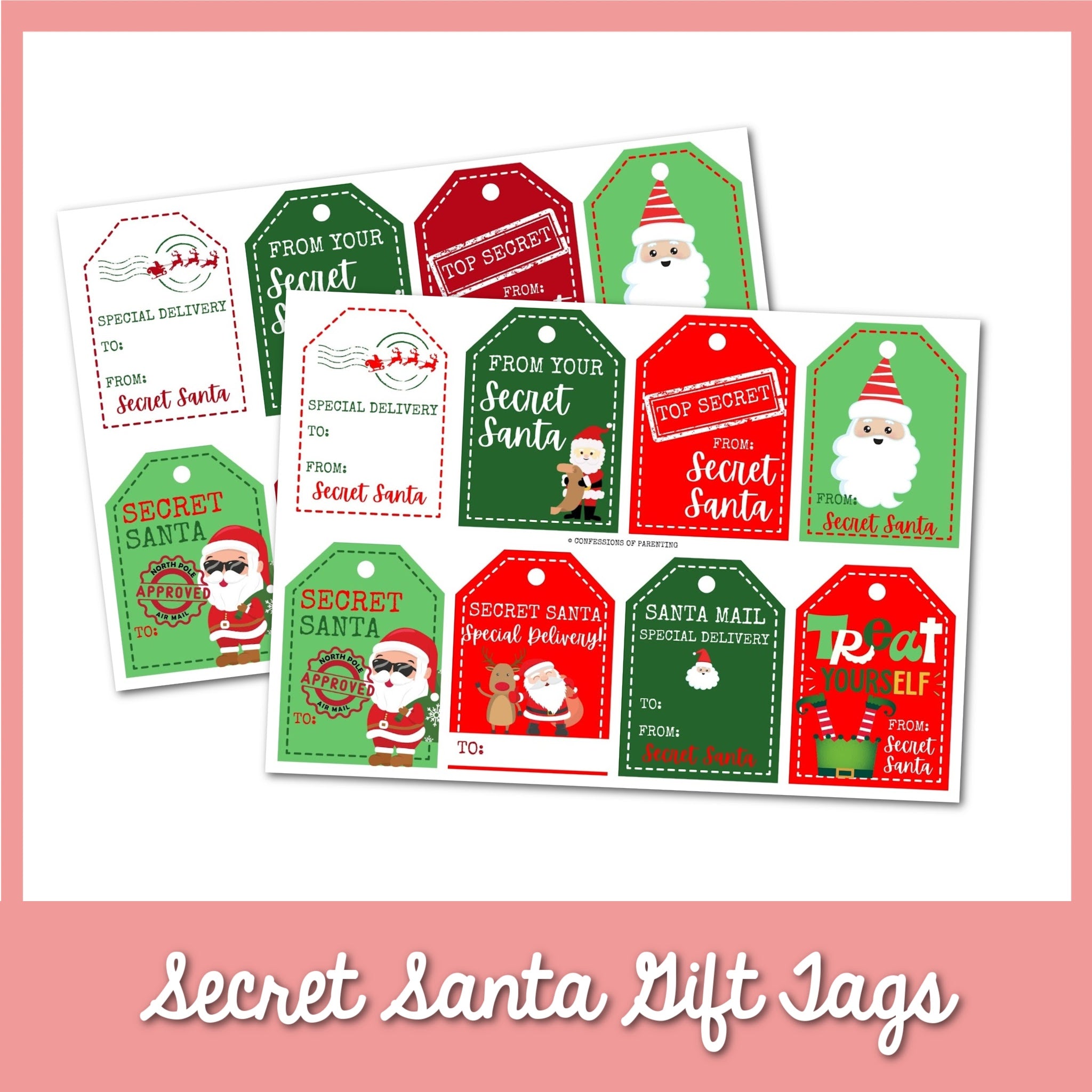 Secret Santa Gift Tags