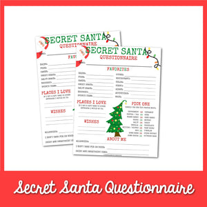 Secret Santa Questionnaire