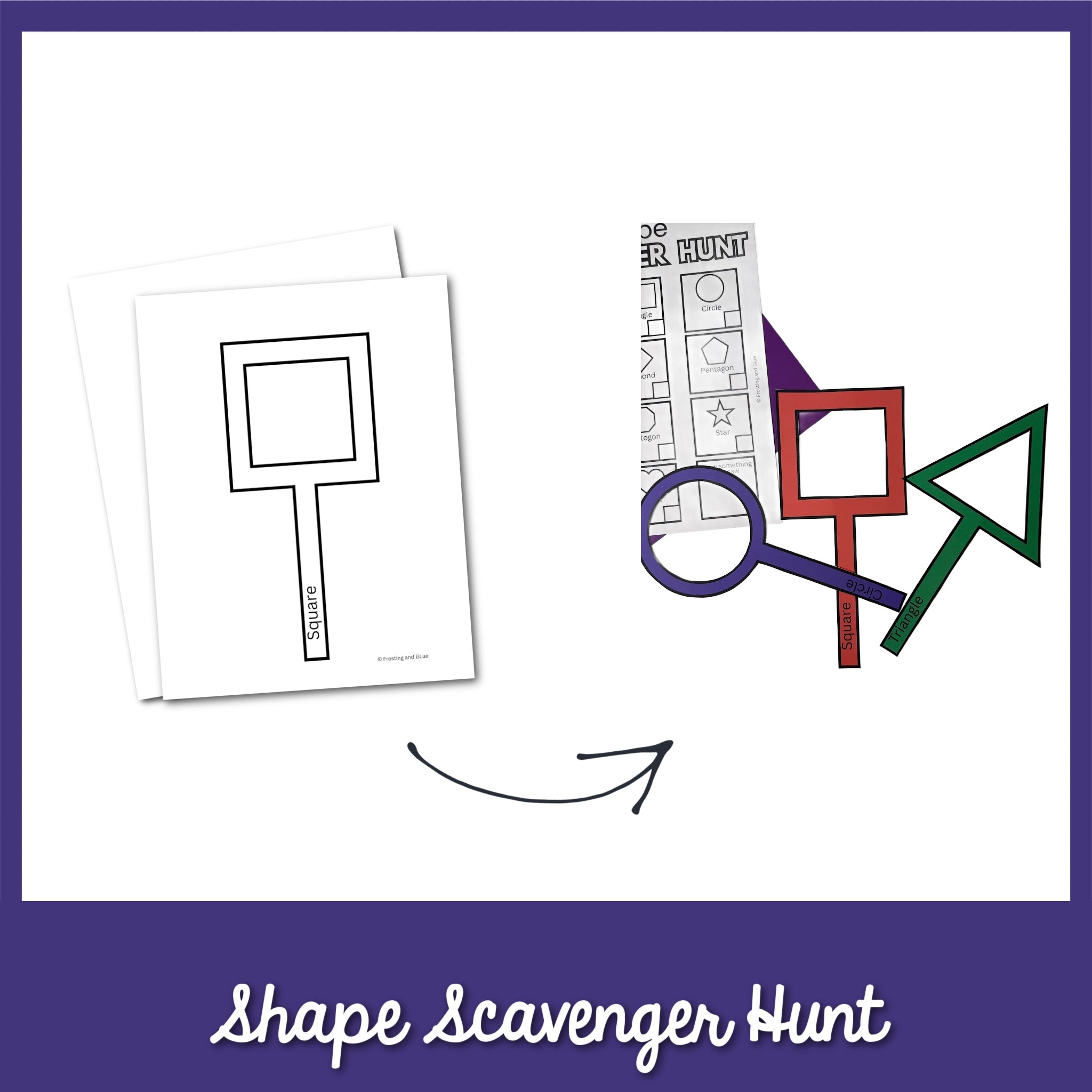Shape Scavenger Hunt Printable – Fun 2D Shape Activity for Kids ...
