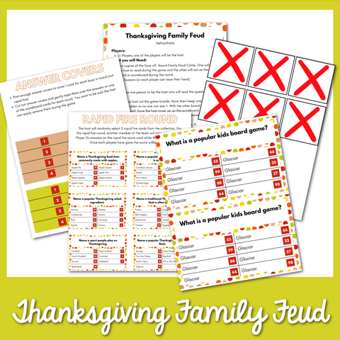 Thanksgiving Family Feud Game