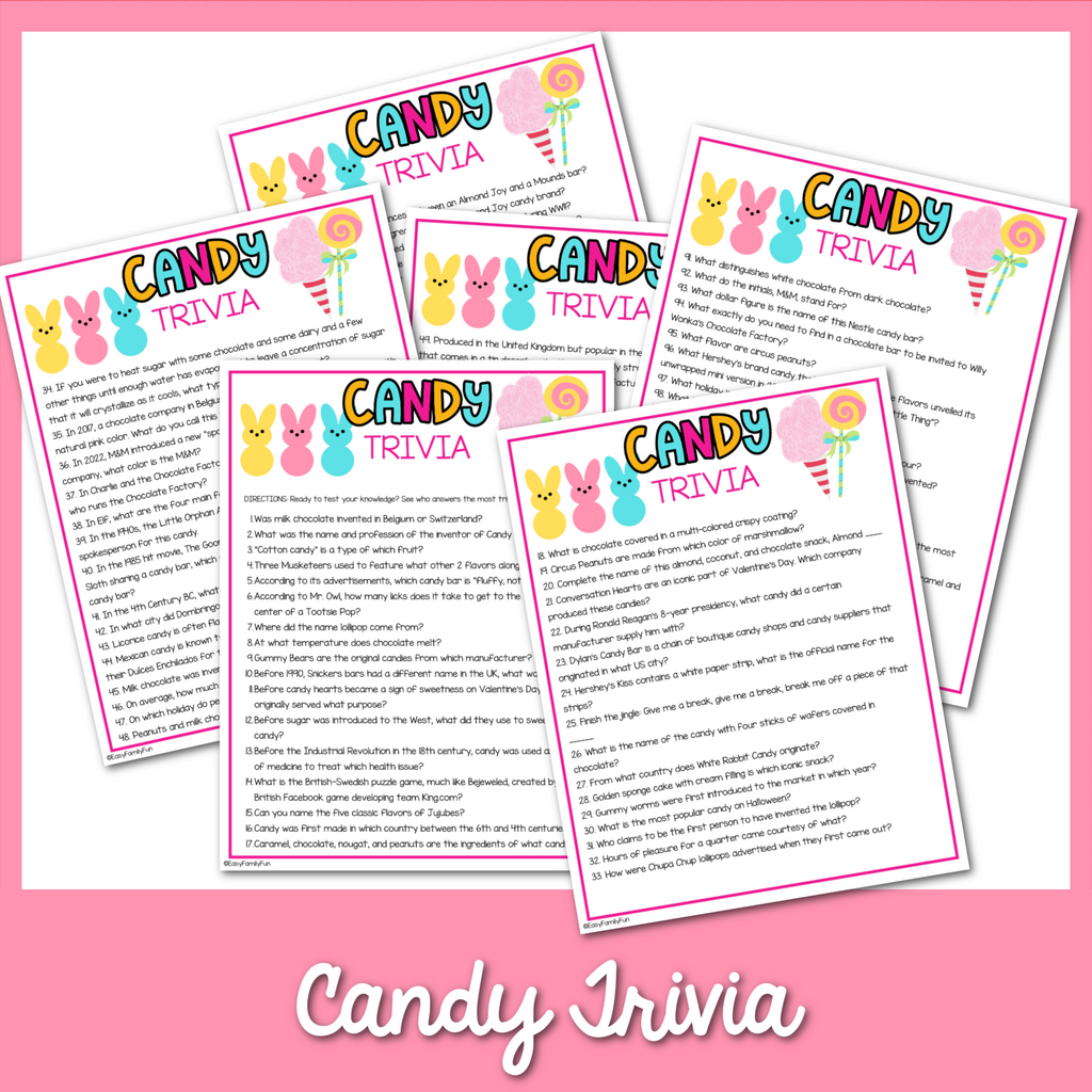 Candy Questions 188 Sweet Candy Trivia Questions and Answers – MicheleTripple