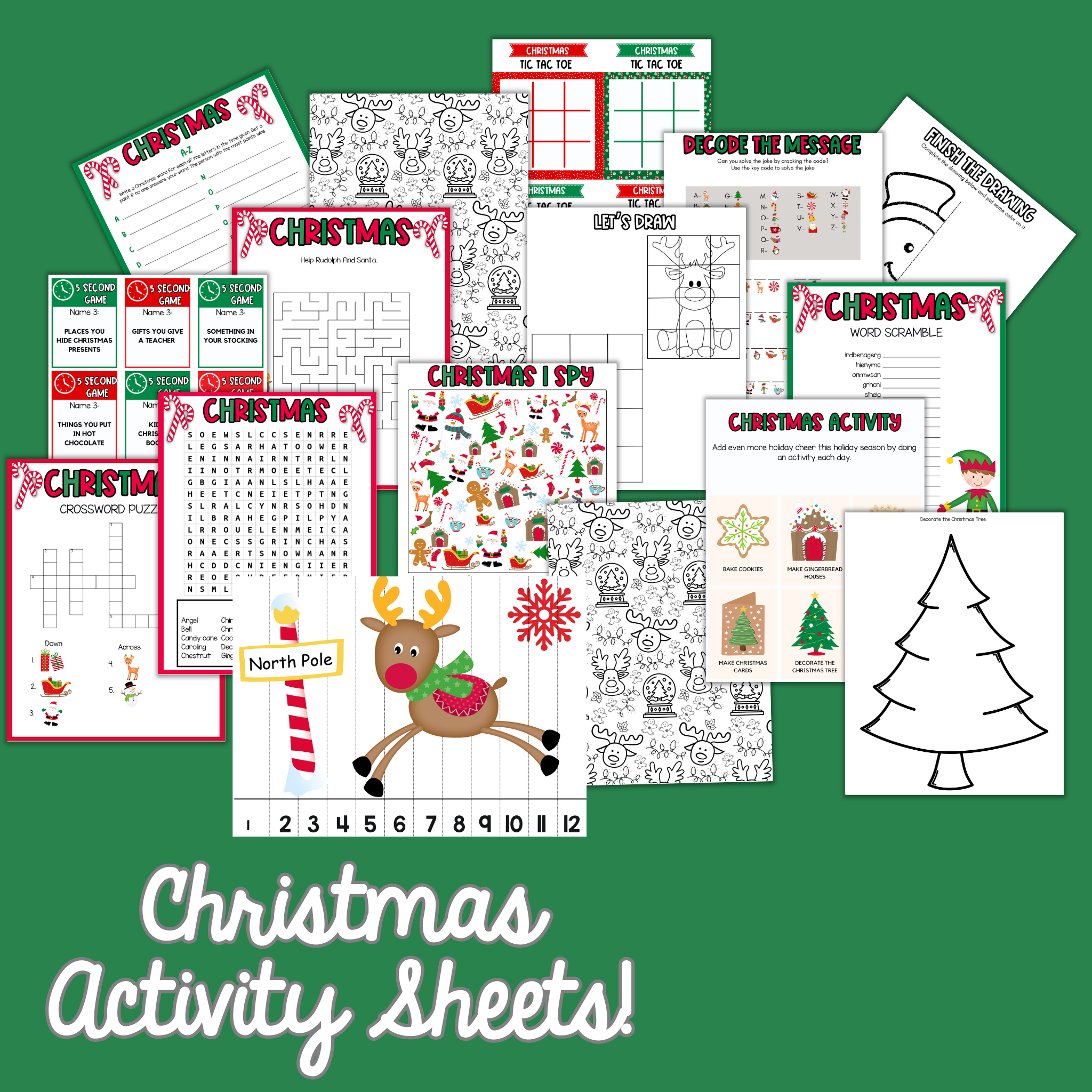 Christmas Activity Sheets
