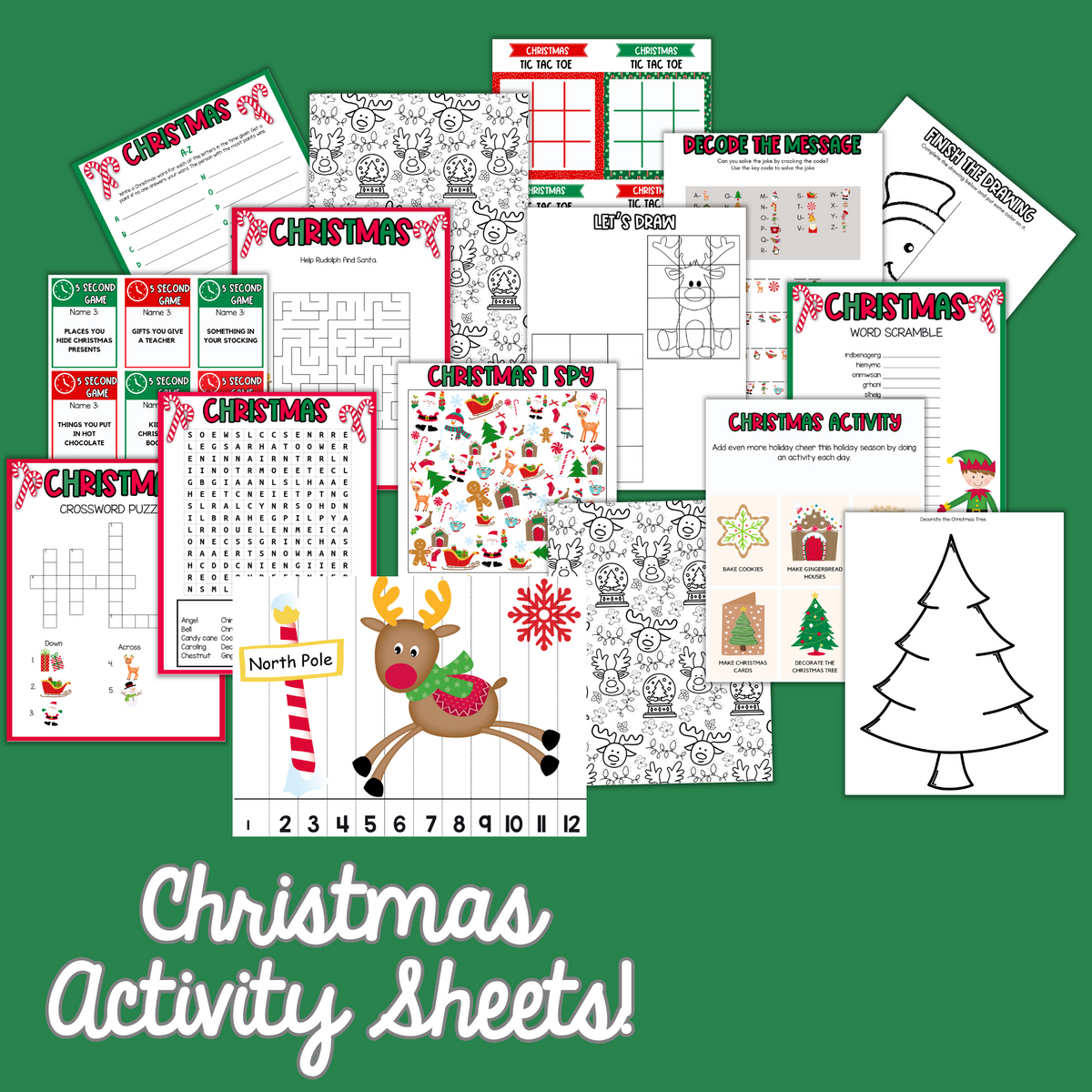 Christmas Activity Sheets – MicheleTripple