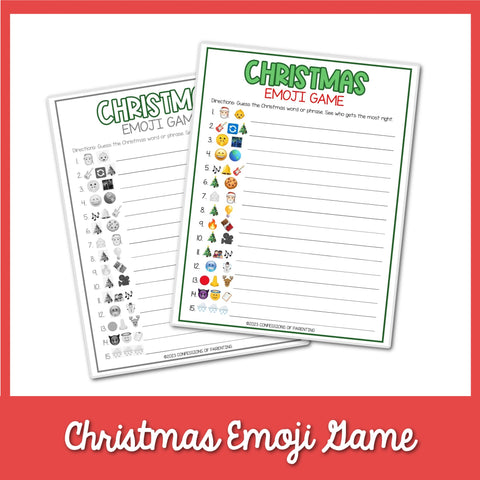 Christmas Emoji Game