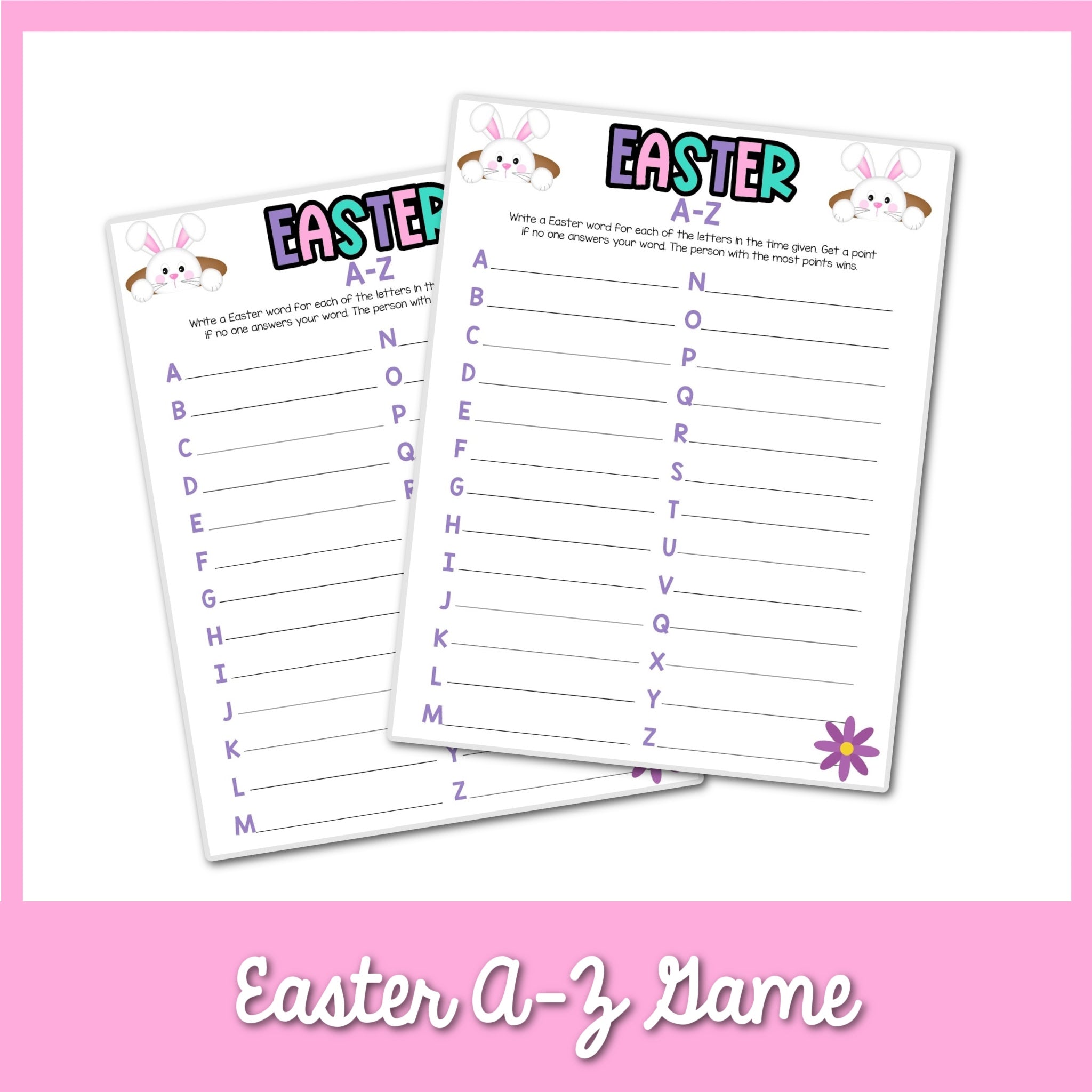 Easter A-Z Game