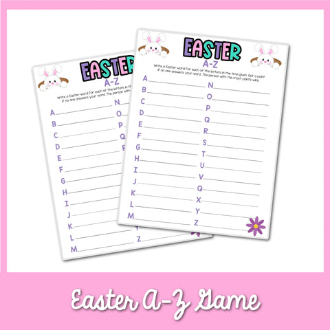 Easter A-Z Game
