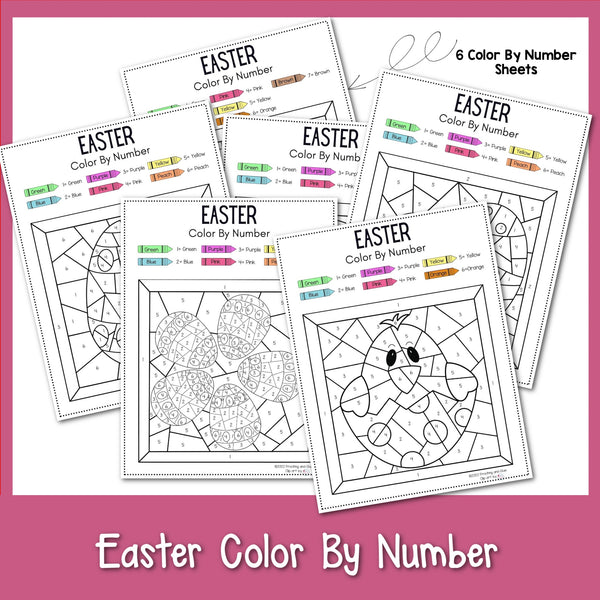 Easter Color By Number