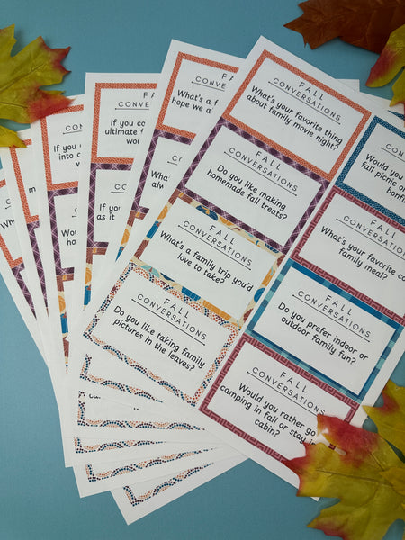 100 Printable Fall Conversation Starters Cards