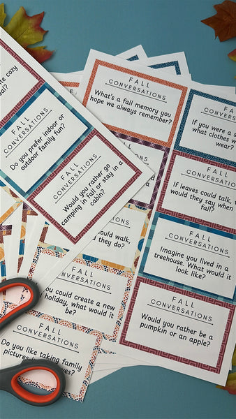 100 Printable Fall Conversation Starters Cards