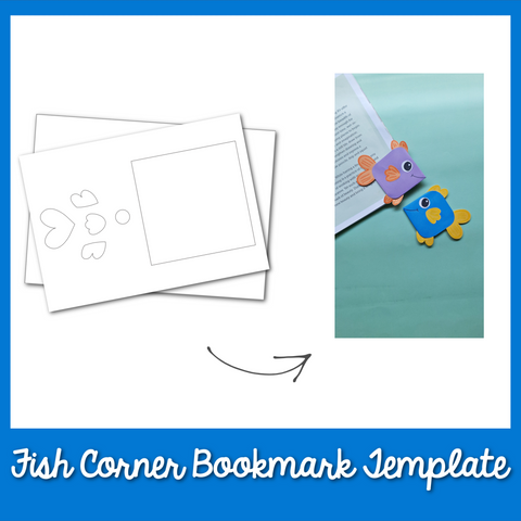 Fish Corner Bookmark Template