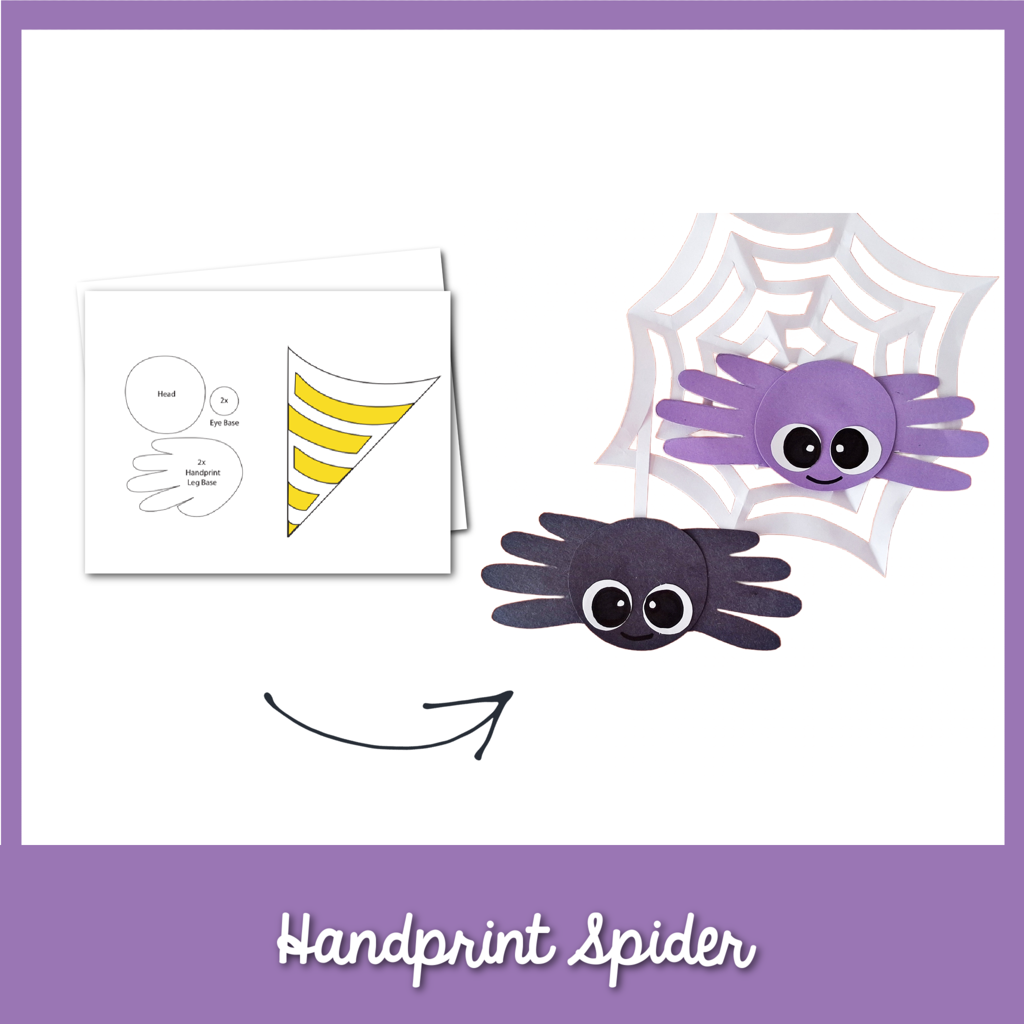 Handprint Spider Craft