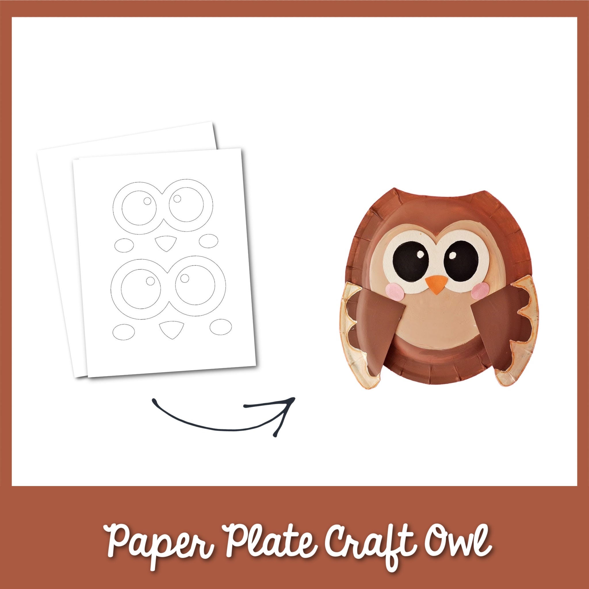 Adorable Paper Plate Owl Craft for Kids