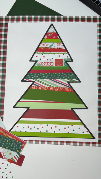 Paper Strip Christmas Tree Craft – Fun Holiday Activity for Kids!