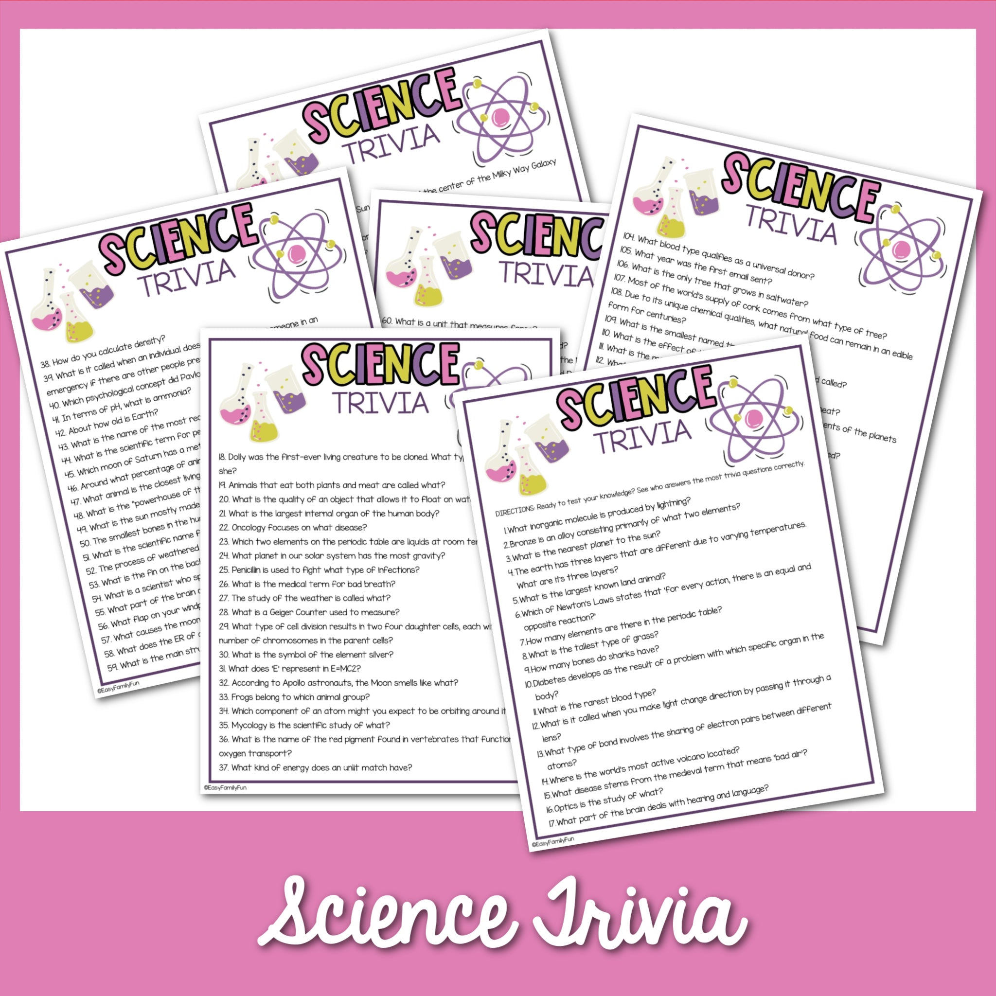 115 Science Trivia Questions – MicheleTripple
