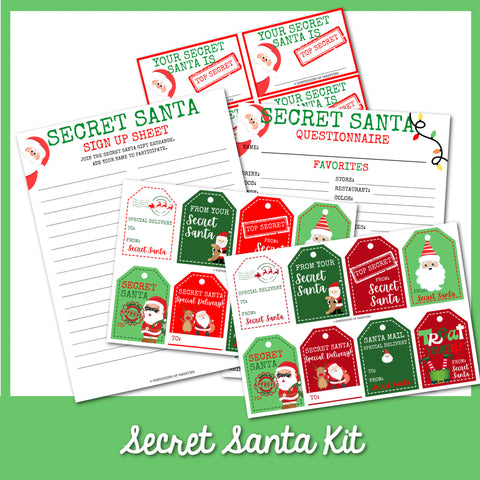 Secret Santa Printable Kit