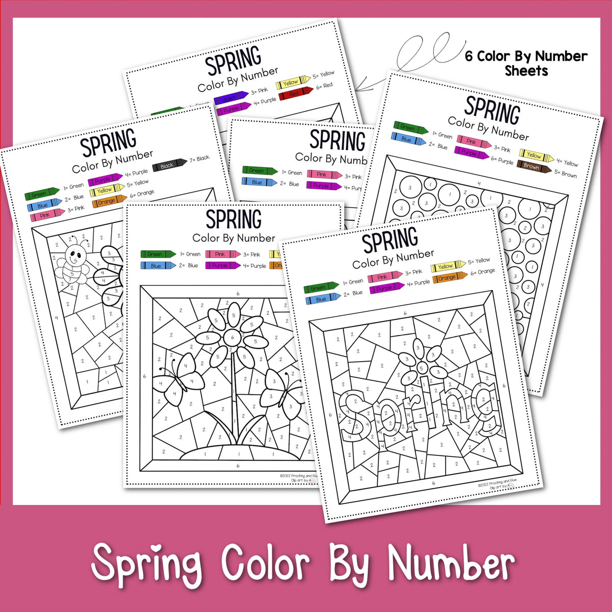 Spring Color By Numbers – MicheleTripple