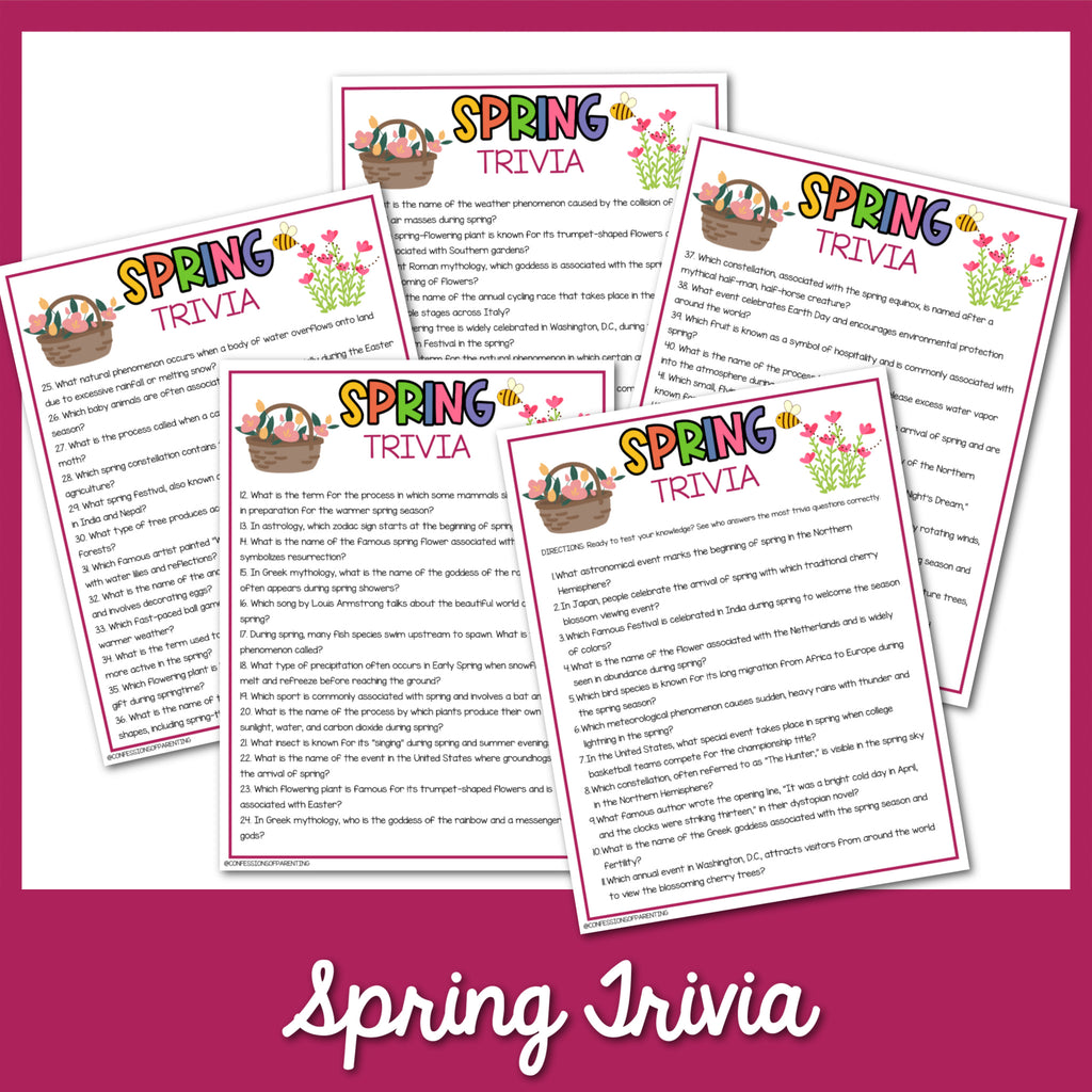 100 Beautiful Spring Trivia Questions and Answers – MicheleTripple