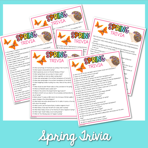 100 Beautiful Spring Trivia Questions and Answers