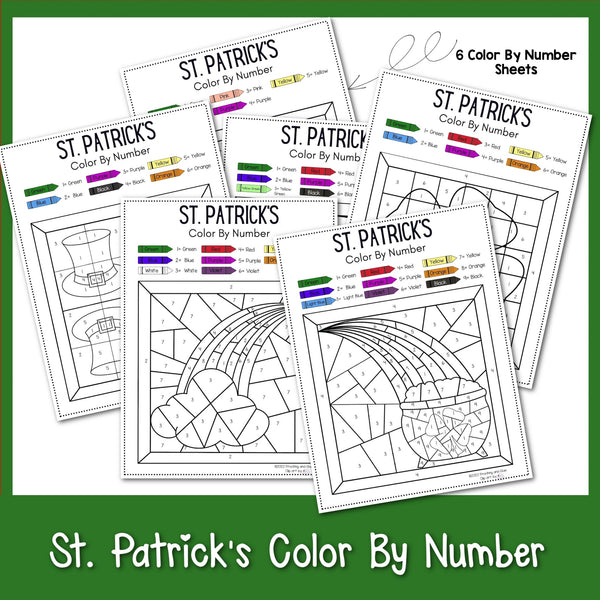 St. Patrick's Day Color by Number