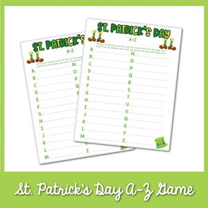 St. Patrick’s Day A-Z Game