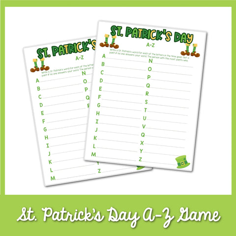 St. Patrick’s Day A-Z Game