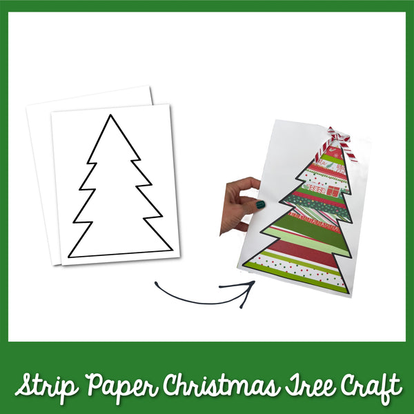Paper Strip Christmas Tree Craft – Fun Holiday Activity for Kids!