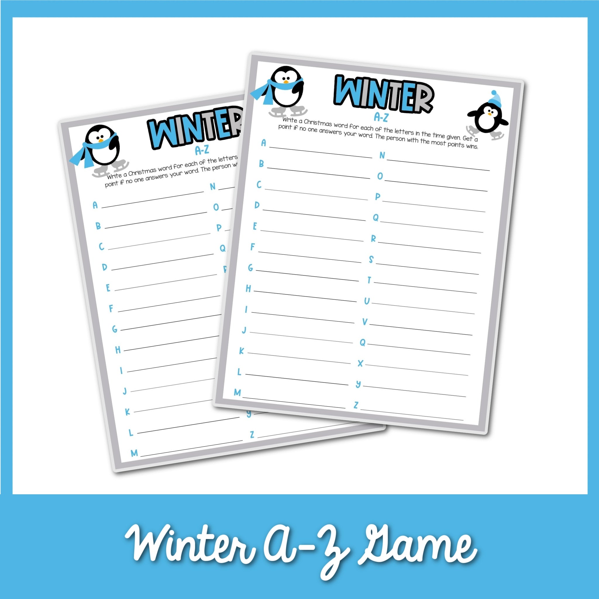 Winter A-Z Game