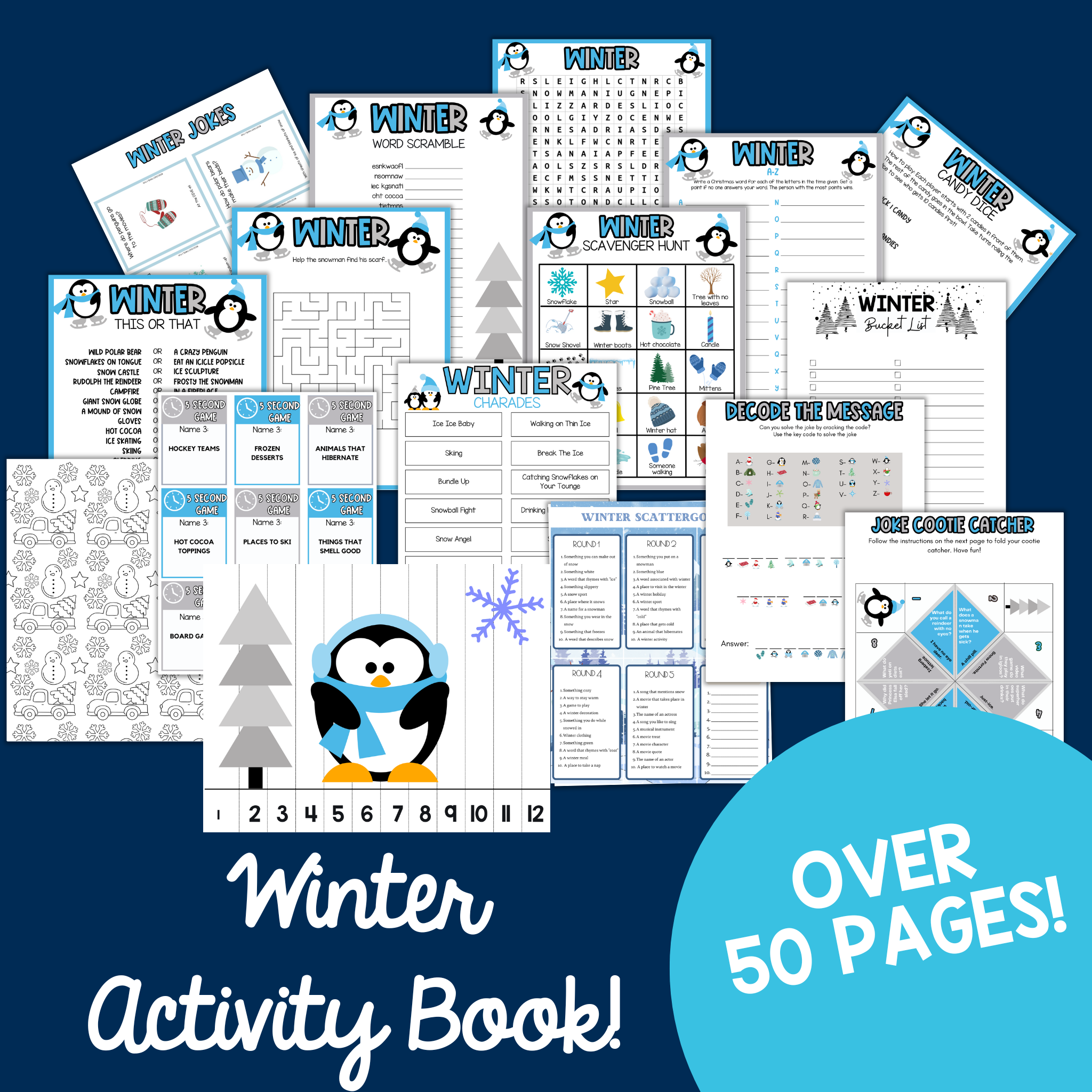 winter activity book for students