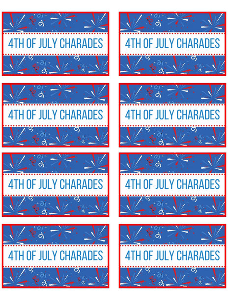 4th of July Charades