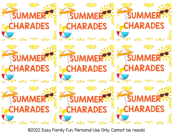 Summer Charades