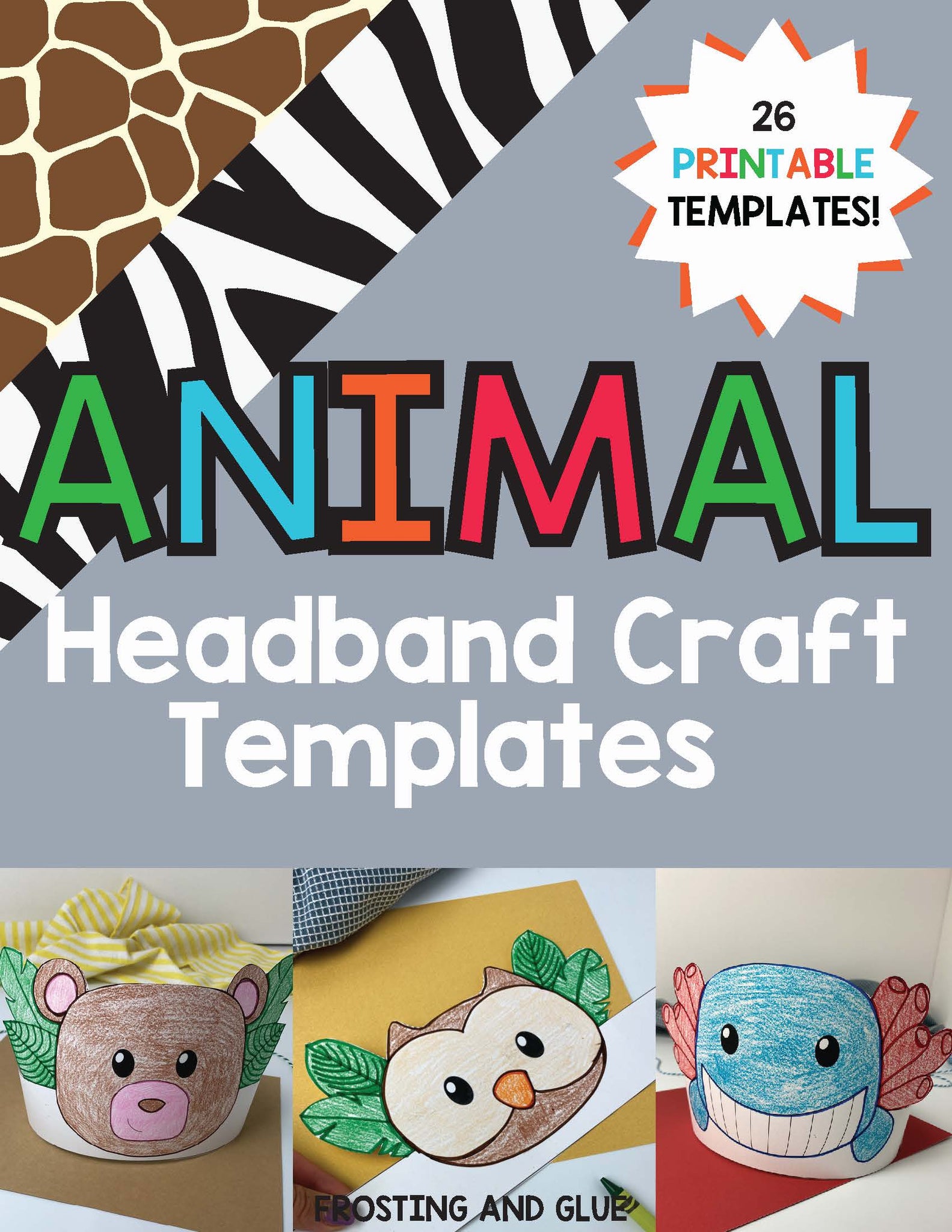 Animal Headband Craft Templates