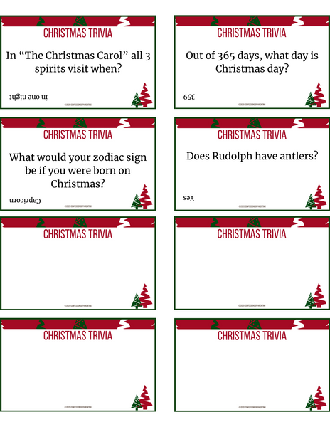 Christmas Trivia for Kids Printable