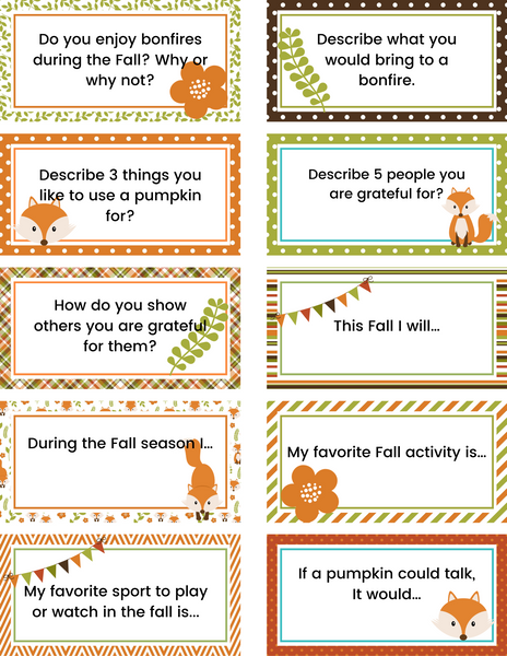 50 Fall Journal Prompts
