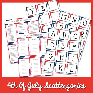 4th of July Scattergories