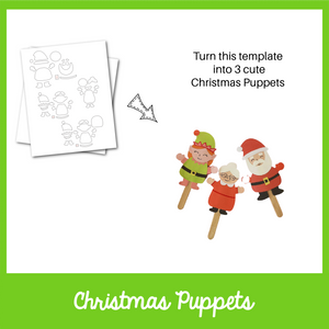 Christmas Puppets Craft Templates