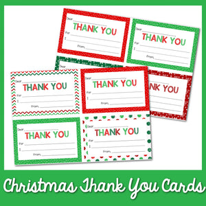 Christmas Thank You Cards for Kids