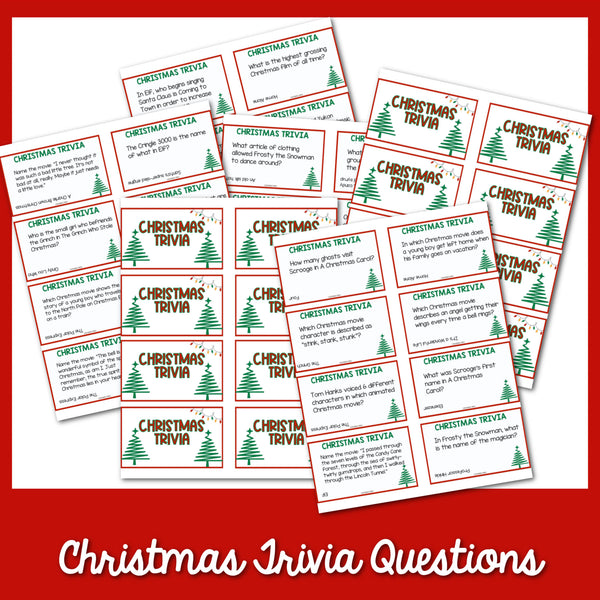 Christmas Trivia Charades Game