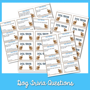 Dog Trivia Cards for kids
