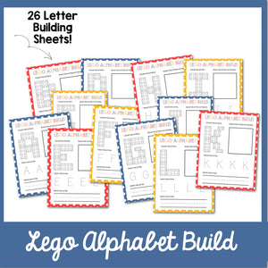 Lego Alphabet Build Printable