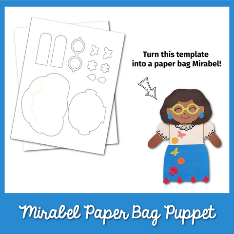 Mirabel Paper Bag Puppet Template